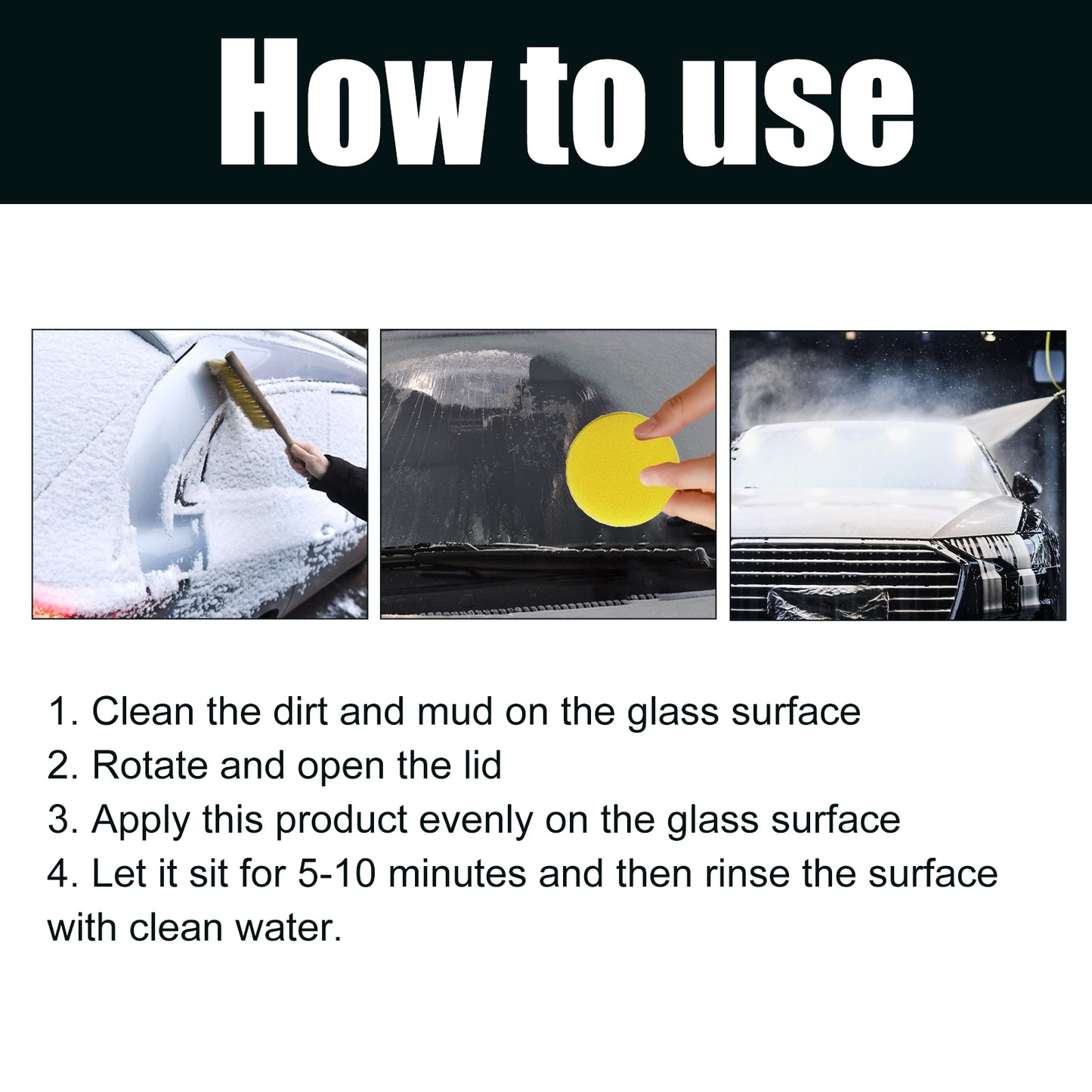 For the safety and comfort of family , Car Snow Removal Windshield Anti-icing Anti-freezing Car Window Defrosting Cream