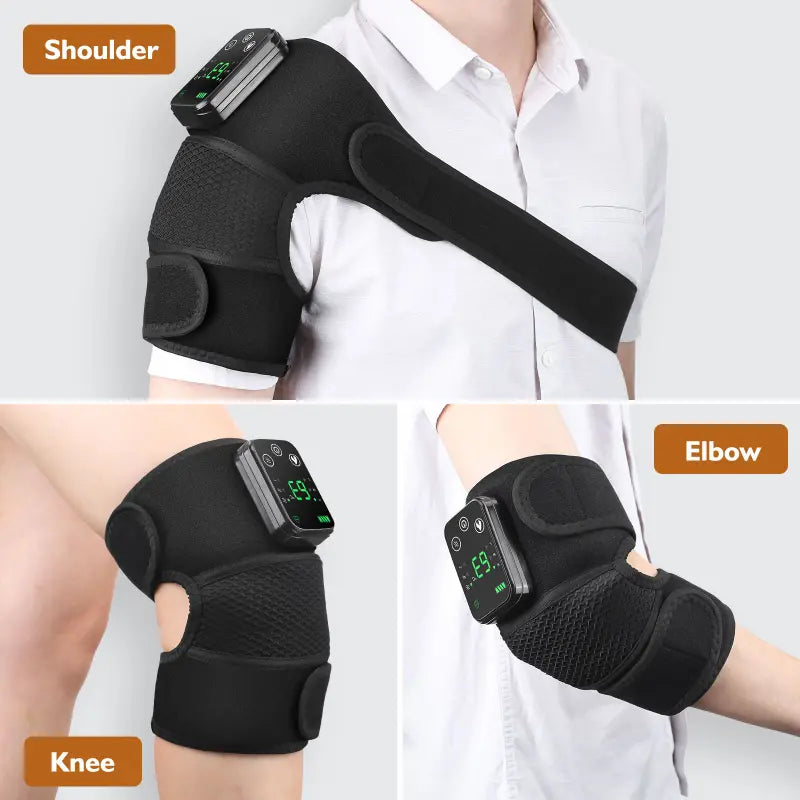 Cordless Knee & Shoulder Massager with Soothing Heat Therapy-1