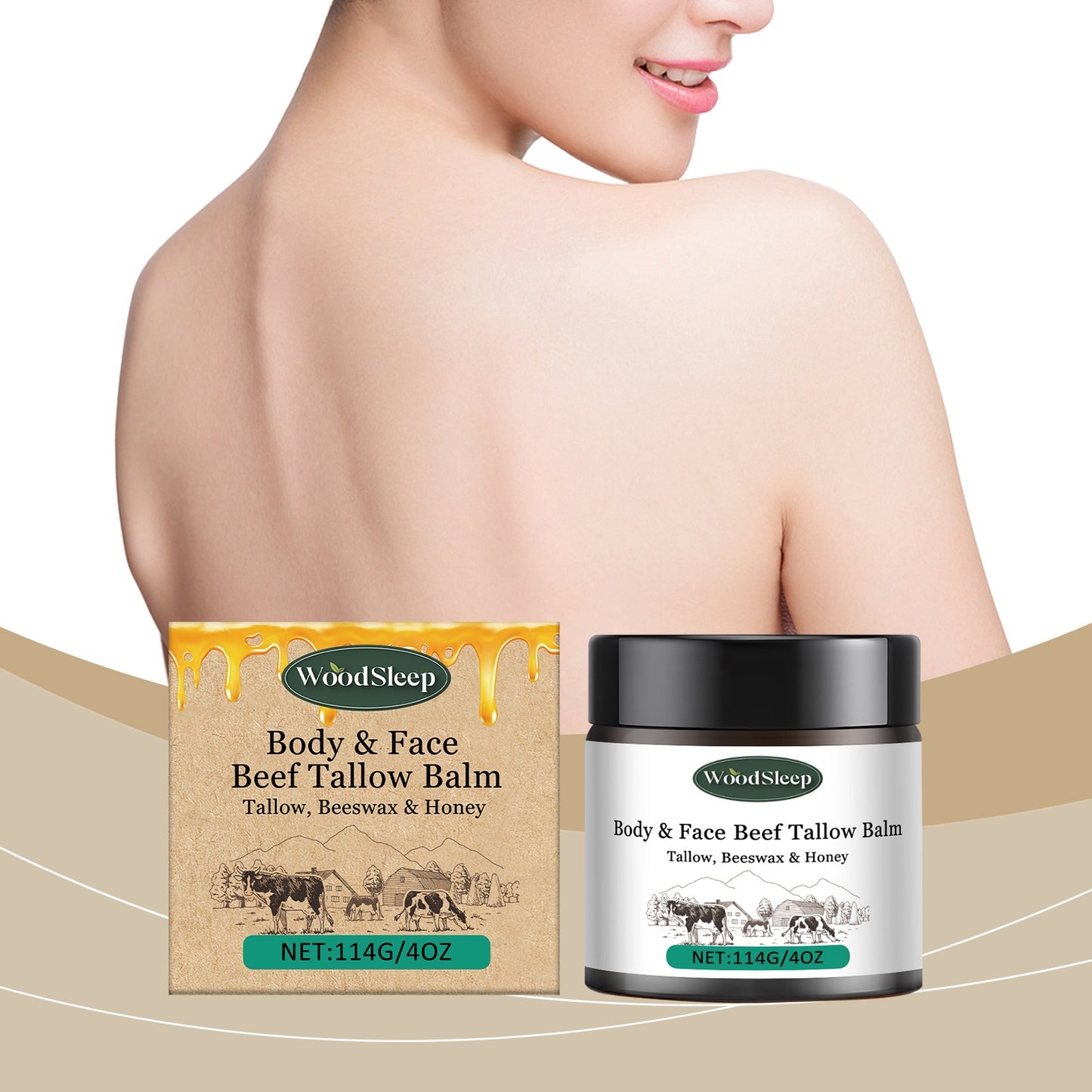 WoodSleep Butter Fed Moisturizer Moisturizes Tender Skin And Hydrates Body Lotion