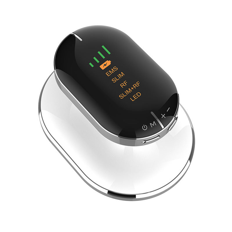 Premium quality Ultrasonic EMS RF Slimming Device combines advanced spa technologies—Radio Frequency, EMS, and LED therapy—for visible fat reduction, collagen boost, and radiant skin. Experience salon results from the comfort of your home