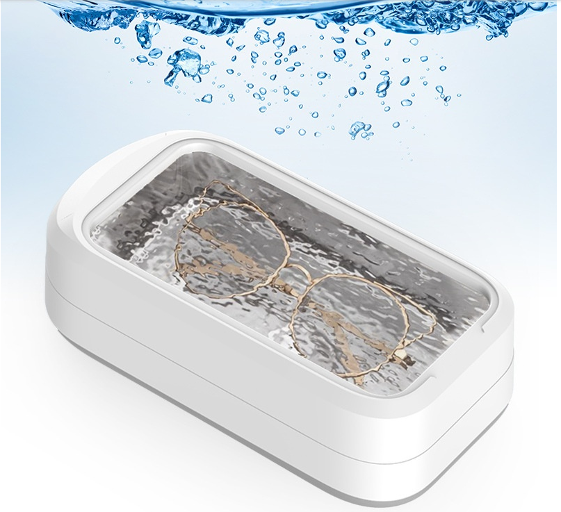 Ultrasonic cleaning machine for contact lenses, jewelry, dentures, and small household and glasses cleaning machine