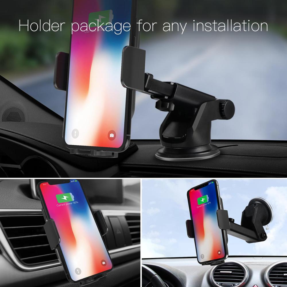 For busy moms and dads , JAKCOM CH2 Smart Wireless Car Charger Holder Hot Sale in Holders As Qi Fast Charging with LED Indicator Holder Accessories