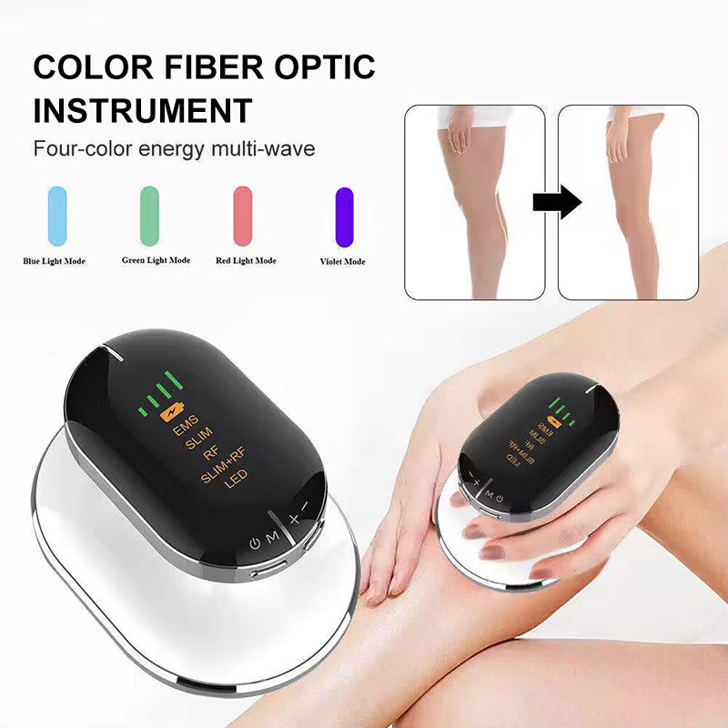 Premium quality Ultrasonic EMS RF Slimming Device combines advanced spa technologies—Radio Frequency, EMS, and LED therapy—for visible fat reduction, collagen boost, and radiant skin. Experience salon results from the comfort of your home