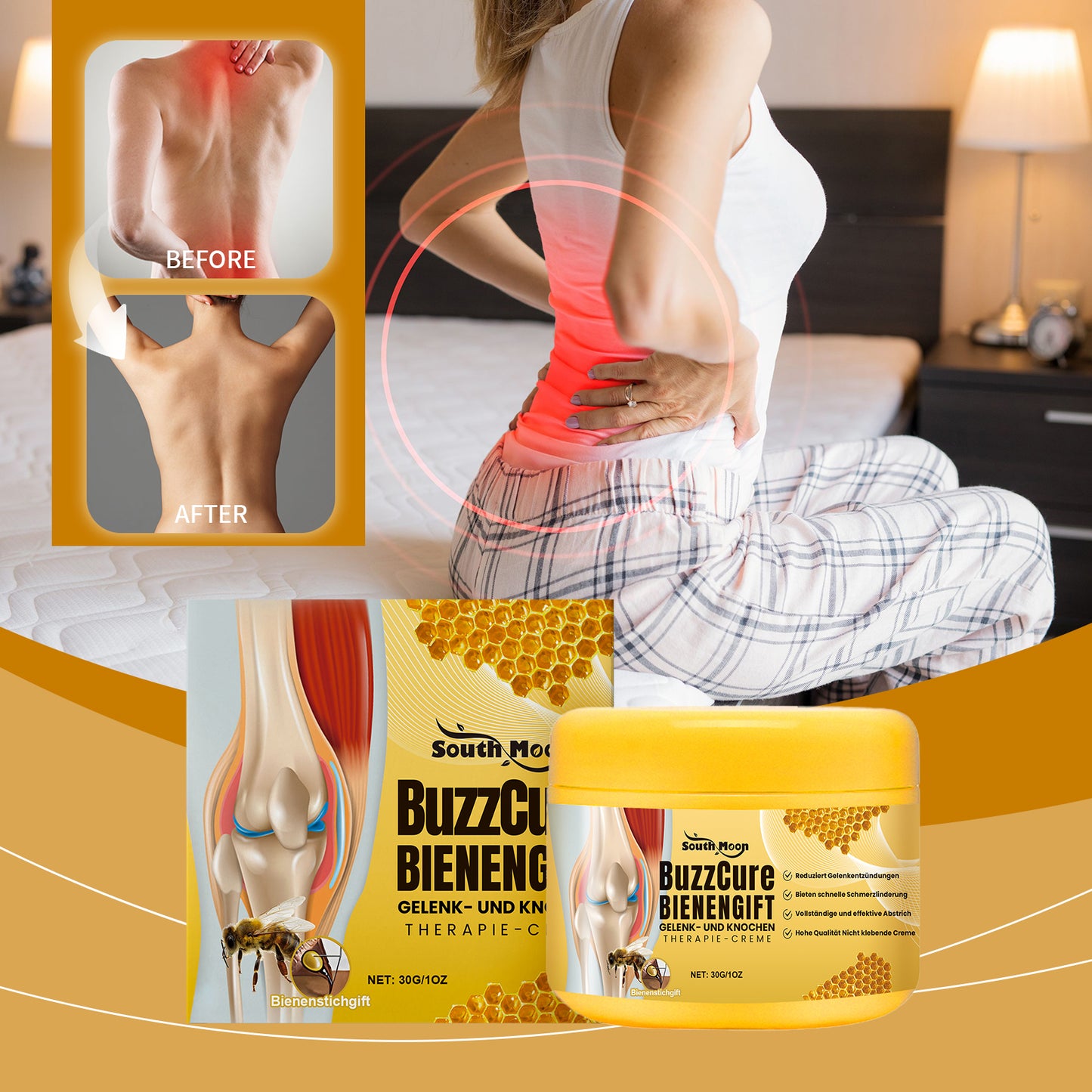 South Moon Joint Care Cream To Relieve Body Knee, Elbow And Wrist Discomfort Massage Topical Cream