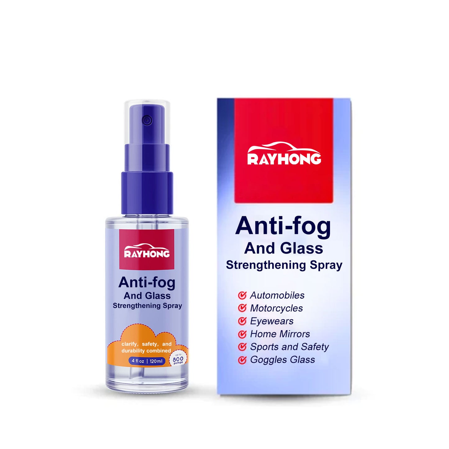 For safety and comfortable driving of working moms and dads, Anti-Fog Spray, Car Windscreens Long-Lasting , Anti-Rain And Cleaning Spray