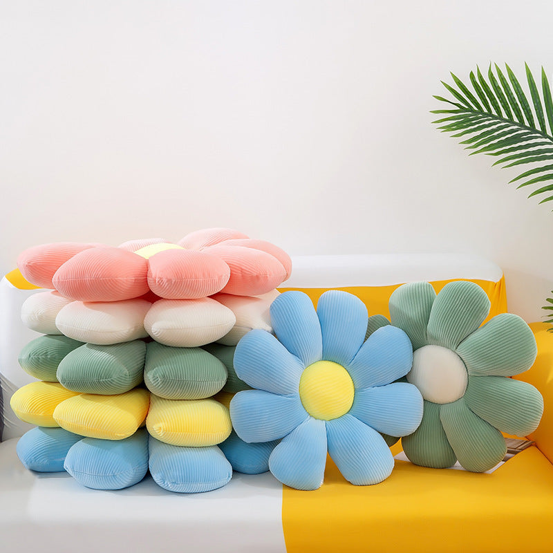 Daisy Flower Shaped Office Cushion, Computer Cushion, Sun Flower Tatami Cushion, Flower Petal Pillow, Cute Packaging