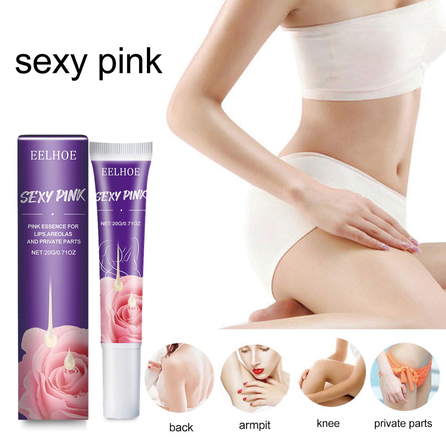 Brightener Pink Essence, Breast Areola Private Part Tender White Lip Joint To Remove Melanin Pink Essence imported from USA