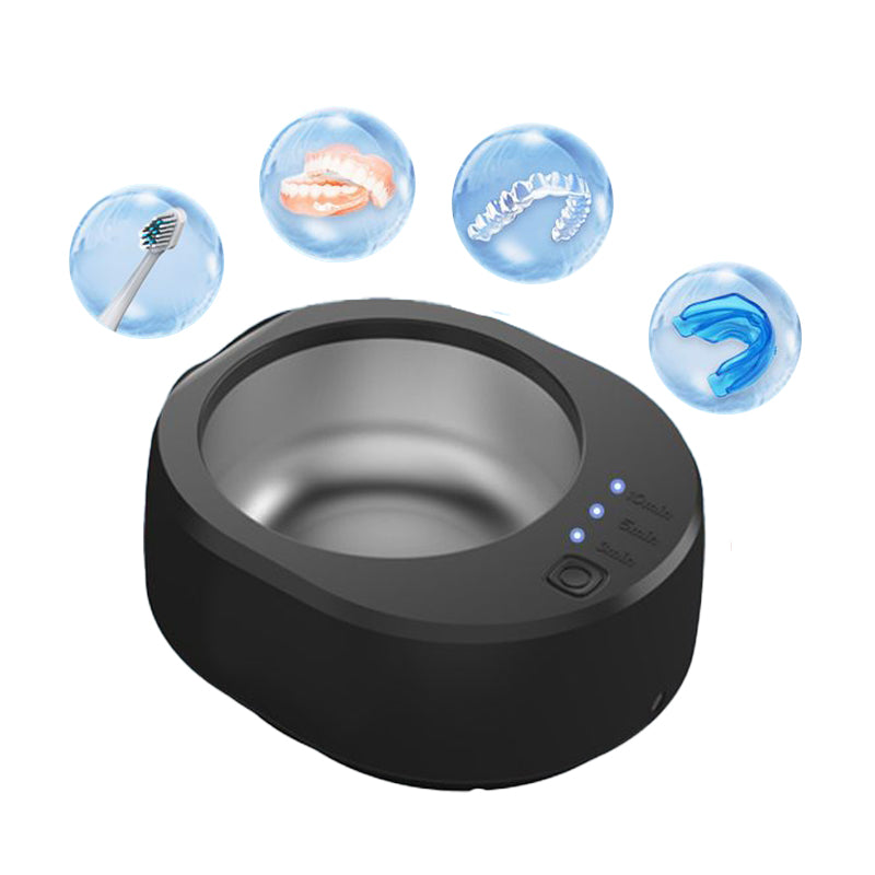 Ultrasonic cleaning machine for contact lenses, jewelry, dentures, and small household and glasses cleaning machine