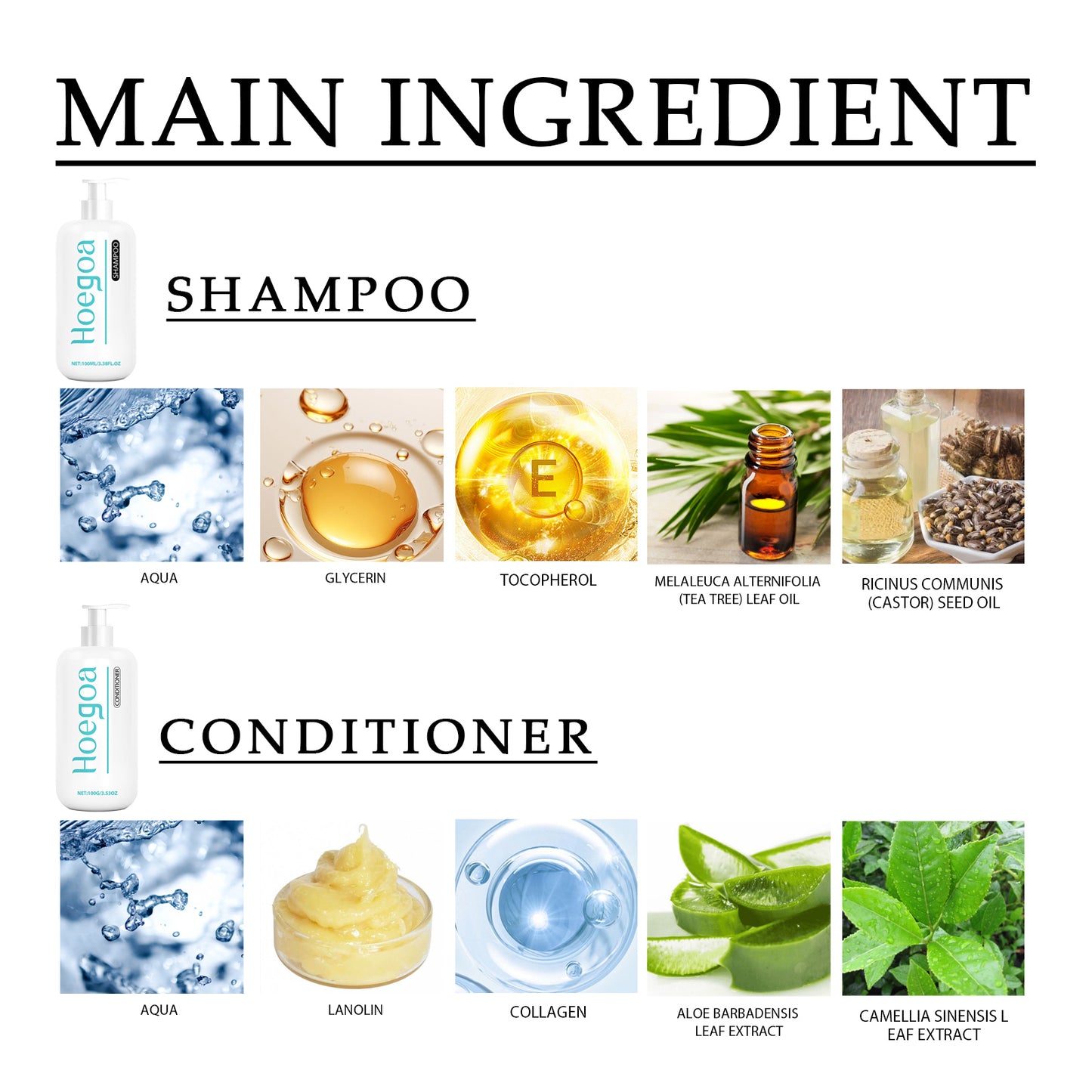 Shampoo And Conditioner Set . Mild ingredients, reduce frizz and knotting, makeing your hair smoother and silky.