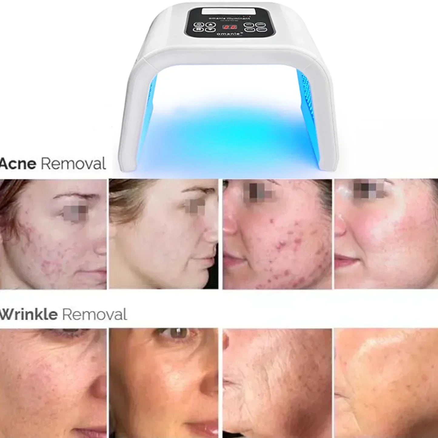 7-Color LED Photon Heating Facial Mask for Home Skin Care-2
