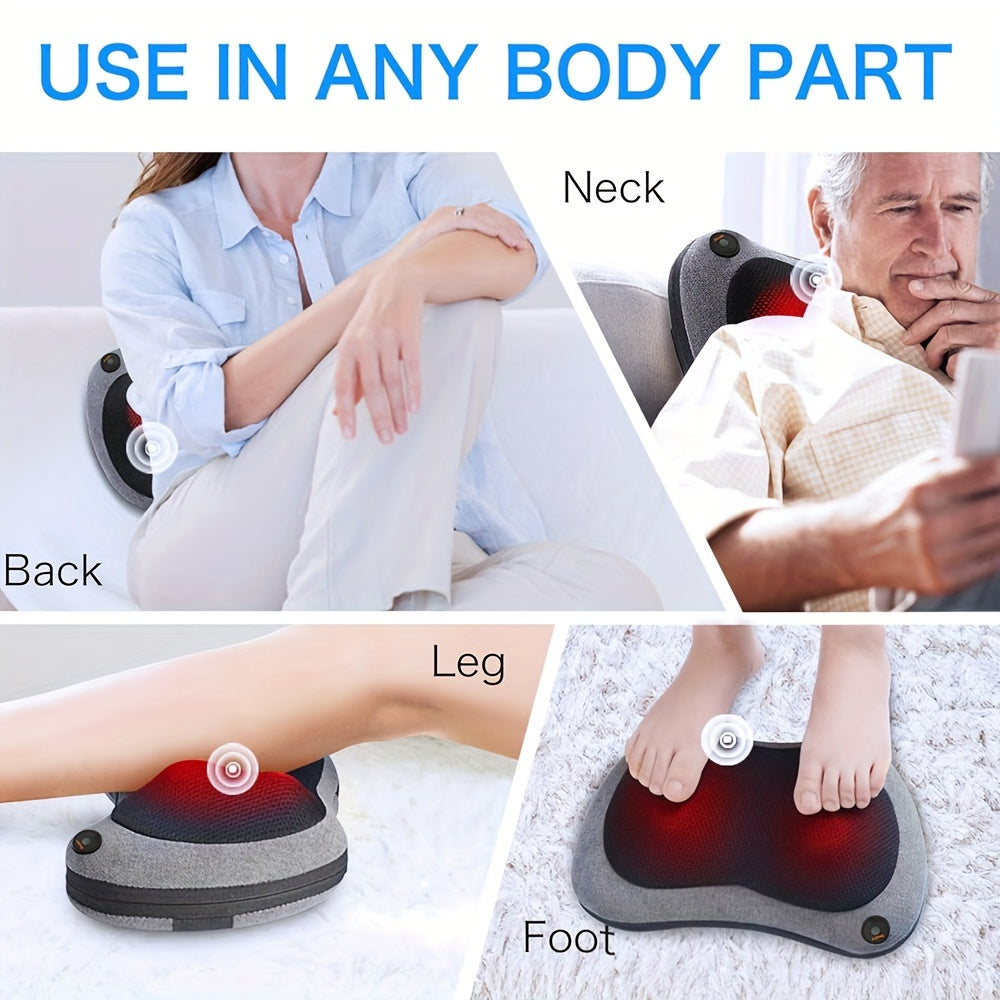 Shiatsu Back and Neck Massager with Heat(Gray)-4