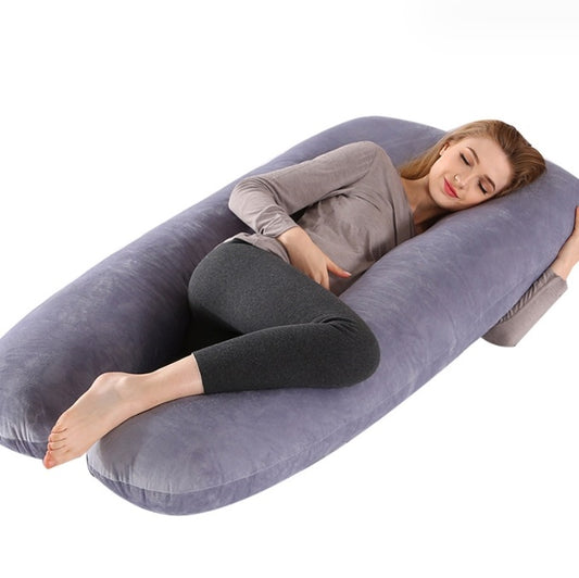 Highy quality multifunctional U shaped waist support side sleeping pillow for pregnant women pure cotton nursing pillow