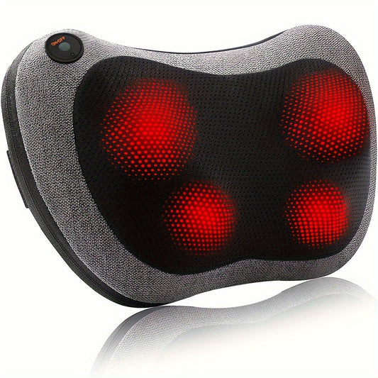 Shiatsu Back and Neck Massager with Heat(Gray)-0