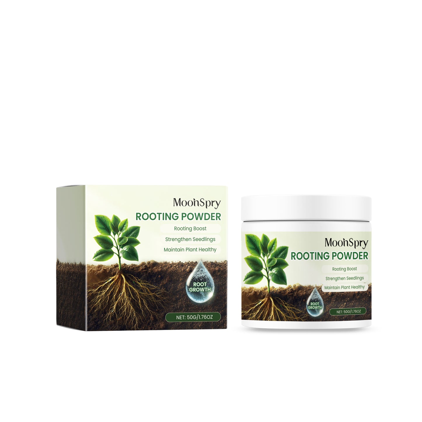 MoonSpry Plant Root Powder, A Nutrient Supplement To Improve The Rooting and  Seedlings  Strength of Soil Green Plants And Flowers