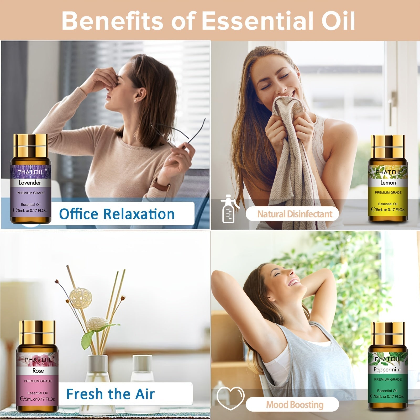 Premium Essential Oils Set for Diffuser (15pcs x 5ml)-4