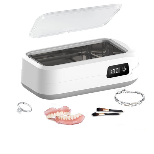 Ultrasonic cleaning machine for contact lenses, jewelry, dentures, and small household and glasses cleaning machine