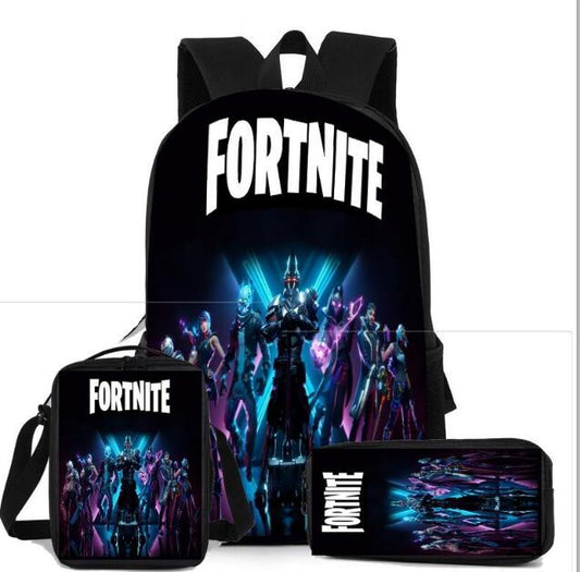 حقائب فورتنايت مدرسية للأولاد مكونة من 3 قطع 
