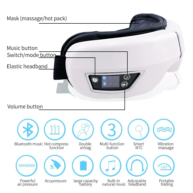 Foldable Eye Massager – Fatigue Relief & Relaxation-1