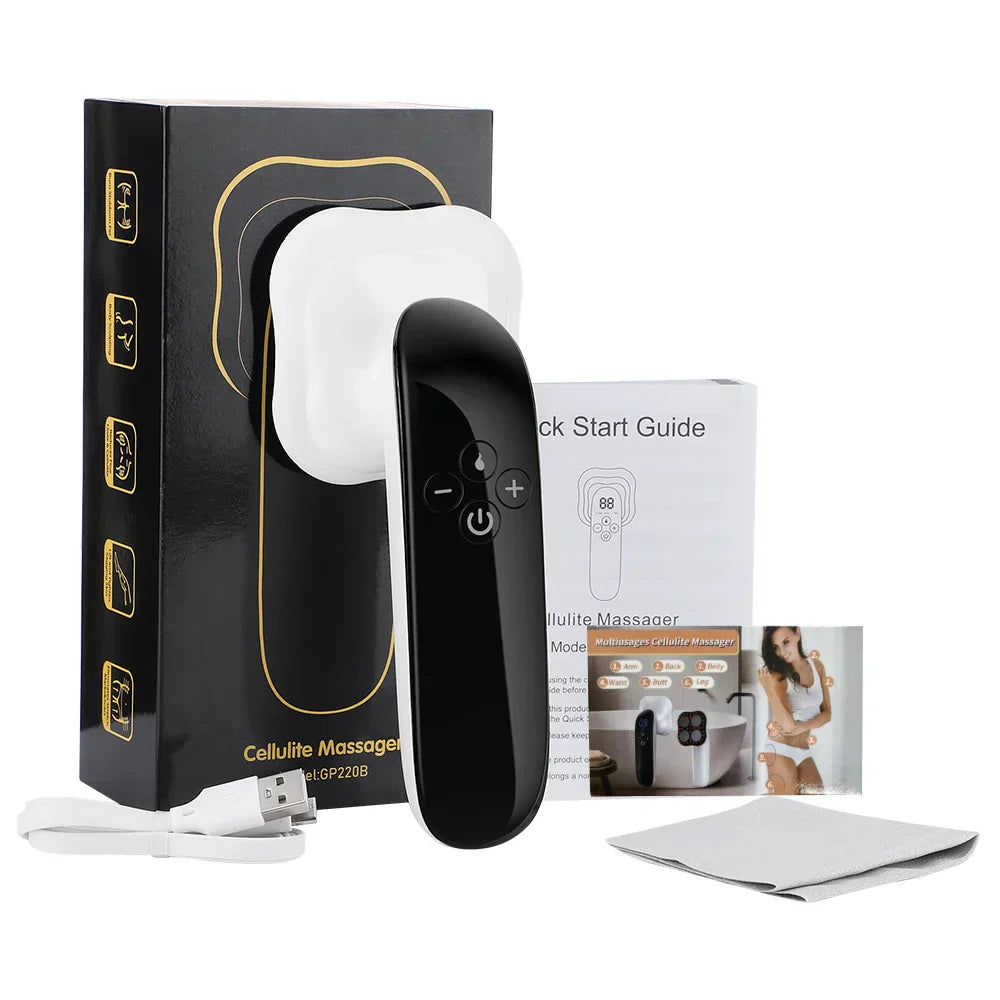 Cordless Electric Body Sculpting Massager Fat Burning Black-0